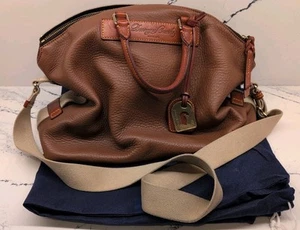 DOONEY & BOURKE FLORENTINE VACCHETTA Brown Leather Shoulder Bag Purse - Picture 1 of 14