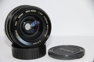 Sigma Mini Wide 28mm f/2.8 Lens with Macro Olympus OM Mount.OM1 OM2 OM10 etc - Picture 1 of 13