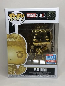 Funko POP Marvel Studios Shuri caja cromada #393 exclusiva de la convención de Nueva York 2018 A2 - Imagen 1 de 6