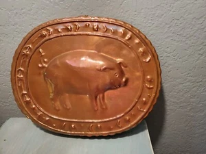 Copper VTG Rare  Baking Mold IMAX Old World Copper Piggy Form Hand Made Cake Pan - Picture 1 of 5