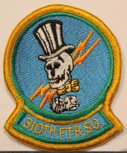 US Air Force 310th Fighter Squadron Full Color Crest Emblem Insignia Patch - Picture 1 of 2