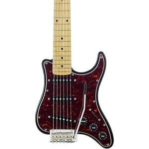 Traveler Guitar Travelcaster Deluxe Electric Guitar Black Gloss - Picture 1 of 8