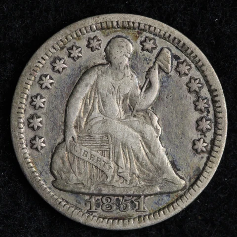 1851 Seated Liberty Silver Half Dime CHOICE XF E249 GEM Cover