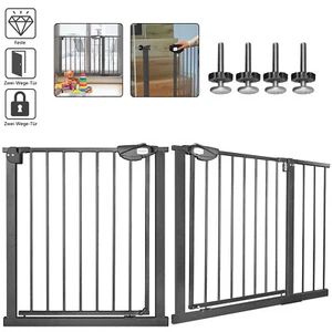 Treppengitter Treppenschutzgitter Türgitter Absperrgitter für Kinder ohne Bohren - Bild 1 von 13