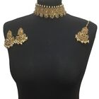 Golden Champagne Wedding Indian Bridal Jewellery Choker Pakistani Bollywood