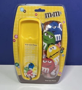 M&M's Graphic Trim-Line Phone - Desk or Wall Mount Yellow 2007 KNG America - NEW - Picture 1 of 6