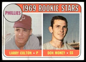 1969 Topps #454 Rookie Stars Colton/Money RC Philadelphia Phillies Low Grade - Picture 1 of 2
