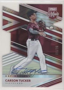 2020 Elite Extra Edition Aspirations Die-Cut Signatures /26 Carson Tucker Auto