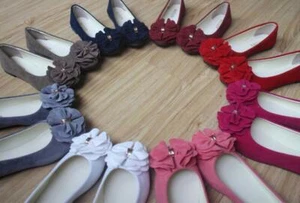 Womens Ballerina Ballet Dolly Pumps Slip On Ladies Flat Boat Loafers Shoes Size - Picture 1 of 14