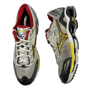 Mens Mizuno Wave Creation 11 Running Shoes Size 13 US Athletic Shoes Grey Red
