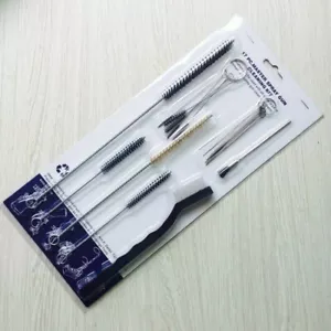 Airbrush Spray Gun Nozzle Washing Rinse Tool Kit Needle Nylon Brush Cleaner Set - Picture 1 of 2