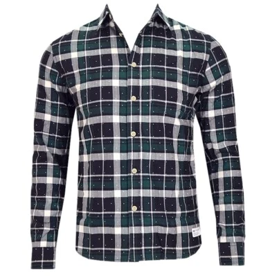 Adidas Herren Flannel Check Hemd Karo Holzfäller Wanderhemd kariert schwarz/grün - Bild 1 von 4