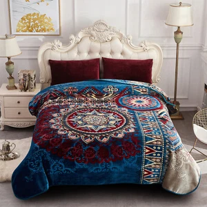 Heavy Thick Ultra Warm Soft Plush Bed Blanket Korean Mink Blankets King Size 9lb - Picture 1 of 53