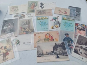Postales antiguas principios de 1900 Navidad religiosas internacionales extranjeras - Imagen 1 de 12