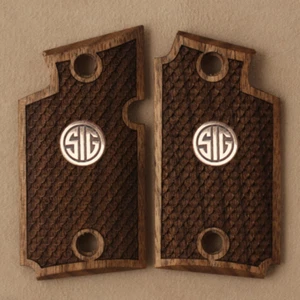 KSD Brand Sig Sauer P938 Compatible Walnut Grips Dragon Skin - Picture 1 of 1