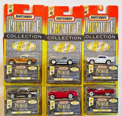 Matchbox Premiere Collection World Class #6 6 PC COMPLETE SET GTO VETTE 57 TBIRD - Image 1 of 4