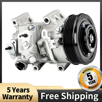 Compresor de aire acondicionado con embrague para Scion xD 2008-2014 Toyota Corolla 2009-2010 L4 Foto 1 de 4