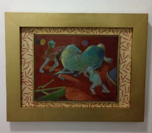Bedri Rahmi (1911-1975) Turkish - French / Oil on Masonite - Picture 1 of 4