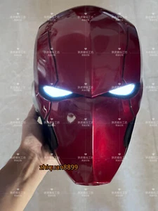 Red Hood Cosplay Helmet 1/1 Wearable Eye Light Full Face FPR Mask Halloween Prop - Picture 1 of 5