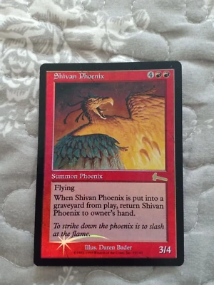 Shivan Phoenix - Foil MTG Urza's Legacy Magic - Image 1 of 4