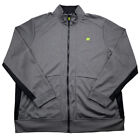 RUSSELL Sweater Men Adult EXTRA LARGE Gray Full Zip Up Logo Fleece Jacket
