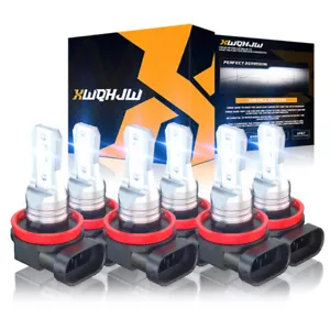 For Toyota Tacoma SR Crew Cab Pickup 4-Door 2016-2023 LED Headlights + Fog Bulbs - Foto 1 di 11