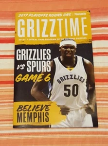 2017 NBA Memphis Grizzlies vs Spurs Game Program Playoff Game #6 Zach Randolph - Picture 1 of 2