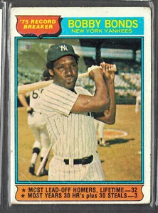 1976 Topps ~ Bobby Bonds Record Breaker 2 *Tarjeta real **Gratis el mismo día ***BOGO - Imagen 1 de 2
