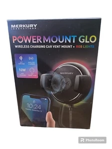 Wireless Car Phone Charger Universal Android Iphone Car Vent RGB Lights - Zdjęcie 1 z 4