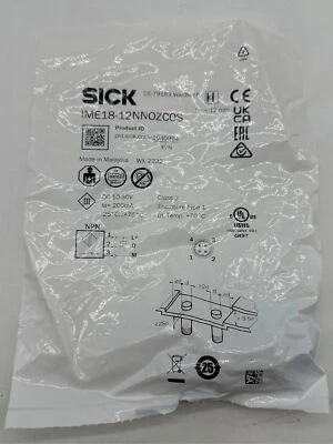 Sick IME18-12NNOZCOS Inductive Proximity Switch Sensor  - Image 1 of 3