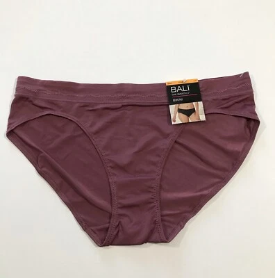 Sexy Bikini Panty BALI One Suave U Moderno Microfibra Talla L/7 Ciruela De Colección Foto 1 de 4