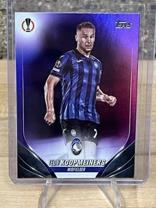 TOPPS UEFA CLUB COMPETITIONS 2023-24 TEUN KOOPMEINERS /299 PURPLE REFRACTOR - Picture 1 of 3