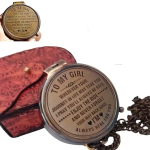 To My Daughter Personalized Compass, Mother Daughter, Engrave Christmas gift - Picture 1 of 5