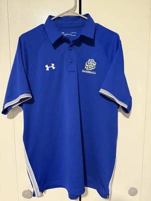 South Dakota state Jack Rabbits baseball SDSU Team Issue Under Armour Polo Large - Image 1 of 4
