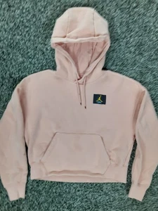 Women Small Jordan Flight Fleece Pullover Hoodie Apricat Agate Heavy Relaxed Fit - Picture 1 of 9