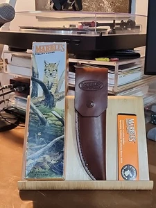 Marbles 80602 Trailcraft Leather Aluminum Knife Gladstone MI USA Leather 80602 - Picture 1 of 24