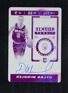 2019-20 Panini Contenders Optic Rookie Ticket Plate Auto Dylan Windler 1/1 #132 - Picture 1 of 2