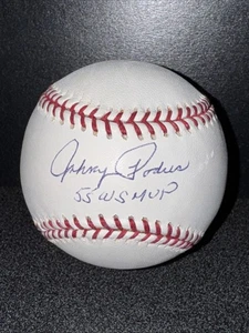 Johnny Podres handsigniert signed OML Baseball beschriftet 55 WS MVP BAS Beckett - Bild 1 von 6