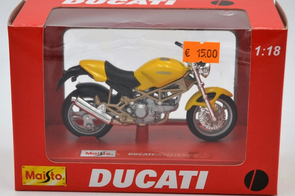 DIE CAST 1/18 " DUCATI MONSTER 900 " MAISTO - Immagine 1 di 1