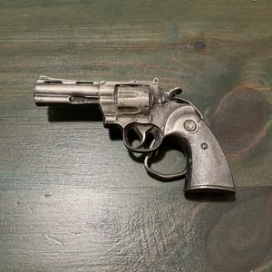 Vintage 1978 Bergamot Brass Works L-156 Pistol Revolver Handgun Belt Buckle USA - Picture 1 of 8