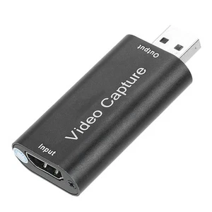 USB 2.0 HD Video Card Mini Adapter Schwarz Für PC Computer CHP - Afbeelding 1 van 12