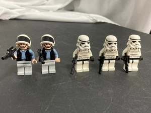 Lot of 5 Lego Star Wars Minifigures,  3 Stormtroopers and 2 Rebels - Picture 1 of 10