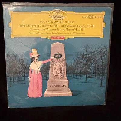 MOZART Piano Concerto #13, Sonata, Variations CLARA HASKIL, DGG TULIP RED STEREO - Image 1 of 4