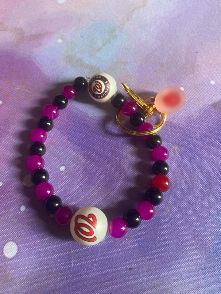 Washington Nationals phone charm, tumbler charm, keychain, bracelet - Image 1 of 1