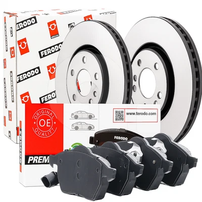 Juego Discos Y Pastillas Freno Delanteras Ferodo Para Seat Exeo 3R Desde 2008 A 2013 Foto 1 de 4