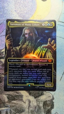Magic The Gathering Saruman Borderless Foil English Used - Image 1 of 2
