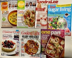 Various Cooking Magazines lot of 7 2011-2013 Food Network Cooking Light GH&G Etc - Picture 1 of 10