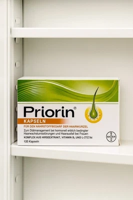 BAYER Priorin Intense 100% Original Anti Hair Loss Treatment Herbal 120 Capsules - Image 1 of 4