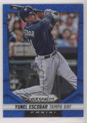 2014 Panini Prizm Blue Mojo Prizm /75 Yunel Escobar #25 - Image 1 of 2