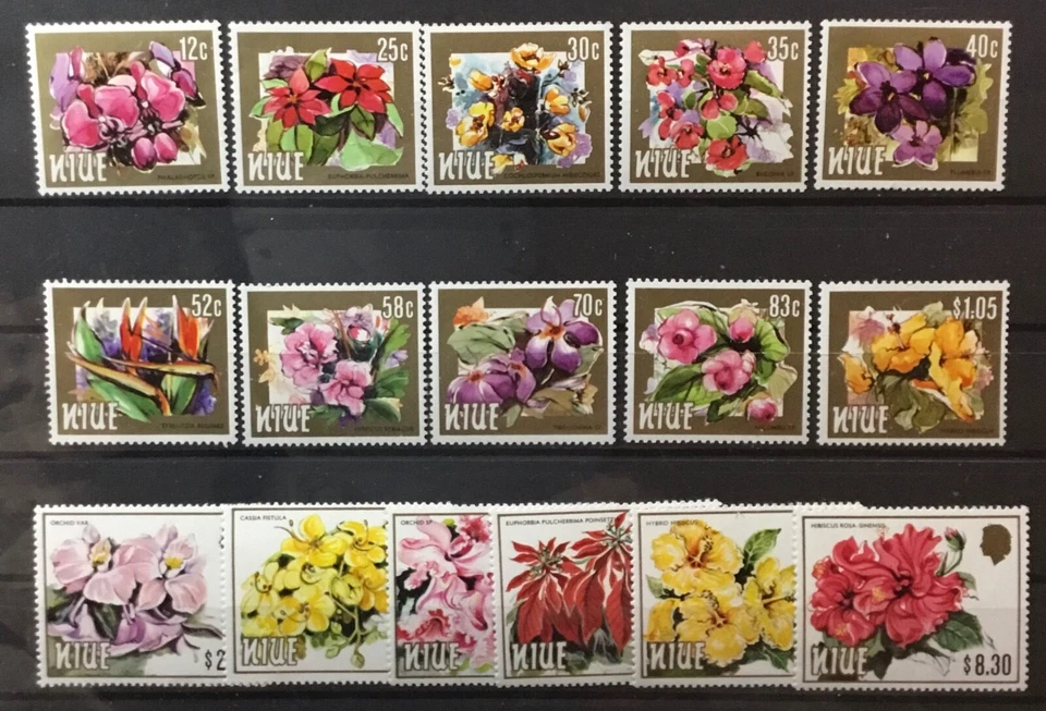 NIUE #417-431A. FLOWERS.   MNH - Image 1 of 1